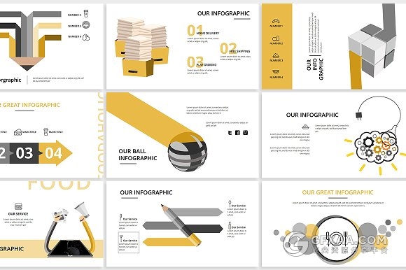 94页西式餐饮介绍图片展示keynote模板 - 顶尖PPT