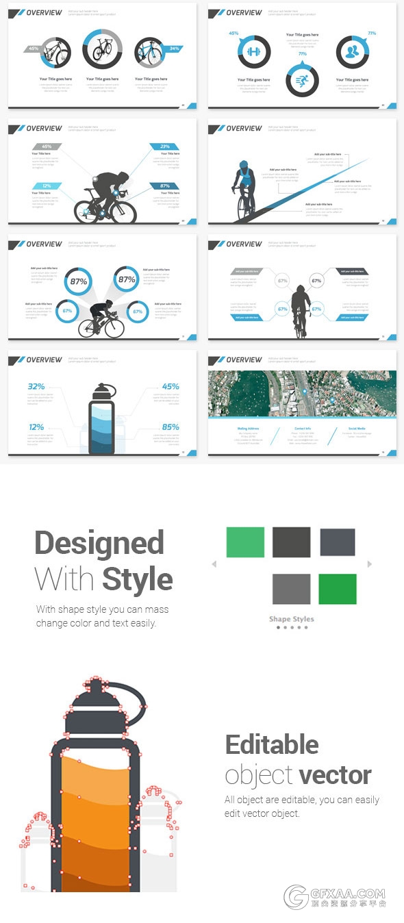 78页户外运动及户外产品介绍keynote模板 - 顶尖PPT