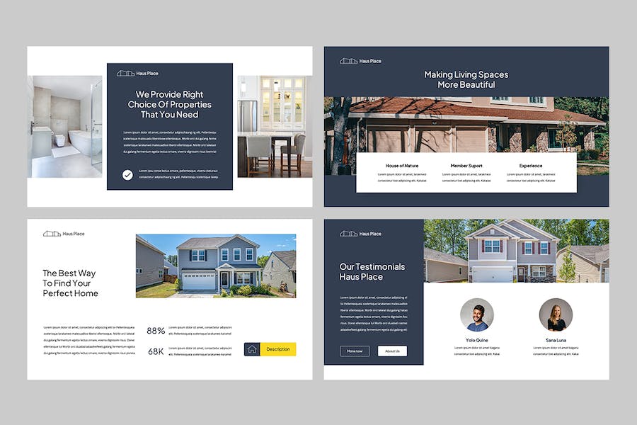 高级房地产置业公司介绍PPT模板 - 顶尖PPT