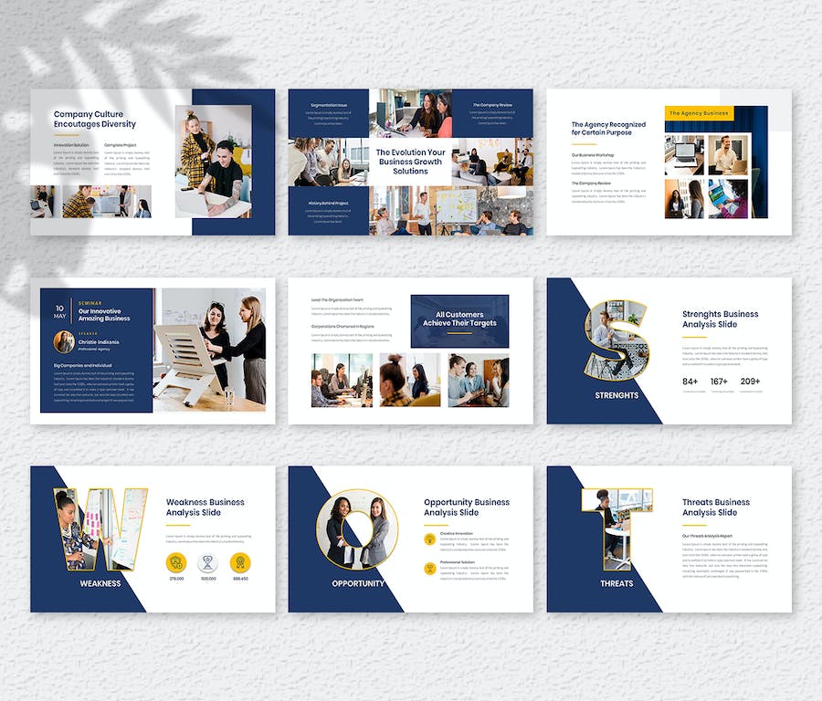 企业机构业务服务展示PPT演示模板 - 顶尖PPT