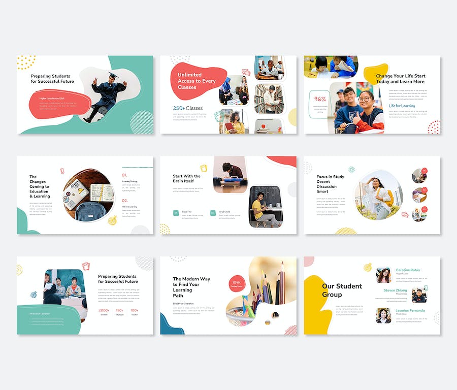 创意涂鸦风格展示PPT模板 - 顶尖PPT