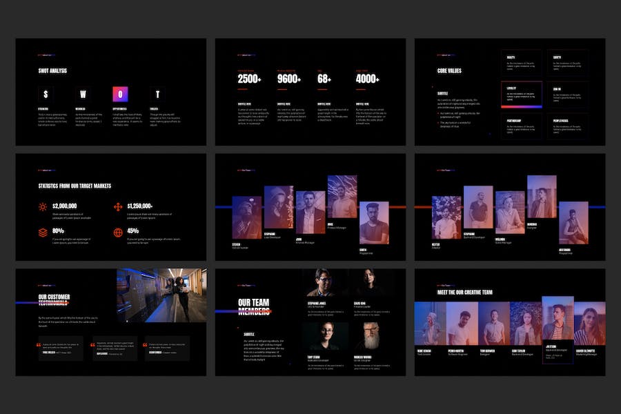平滑动画数据图表keynote模板 - 顶尖PPT