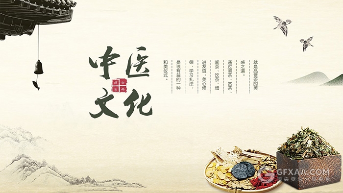 中国风中医文化PPT模板 - 顶尖PPT