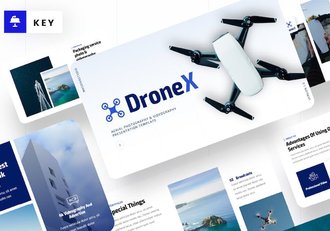 无人机产品展示航空摄影keynote模板 - 顶尖PPT