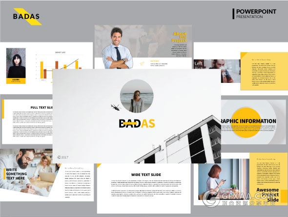 47页黄色欧美商务多用途PPT模板 - 顶尖PPT