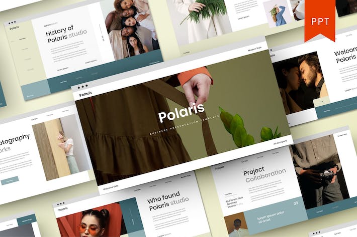 北极星商务企业战略规划宣传PPT模板 - 顶尖PPT