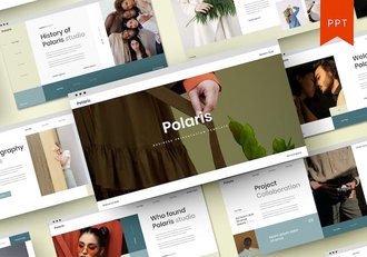 北极星商务企业战略规划宣传PPT模板 - 顶尖PPT