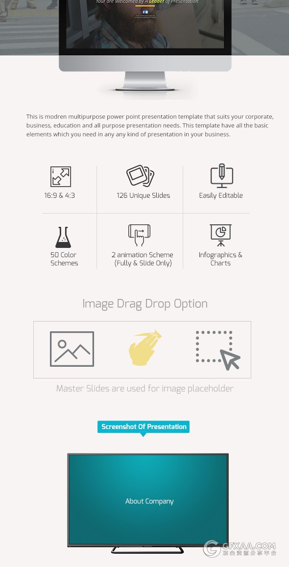126多色搭配商务多用途PPT模板50种配色文件 - 顶尖PPT