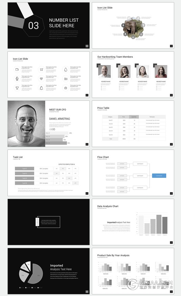 62页极简商务风格多用途PPT模板 - 顶尖PPT