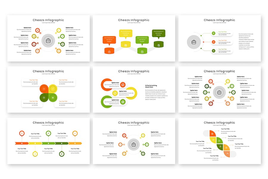 时间线流程图信息图表keynote模板 - 顶尖PPT