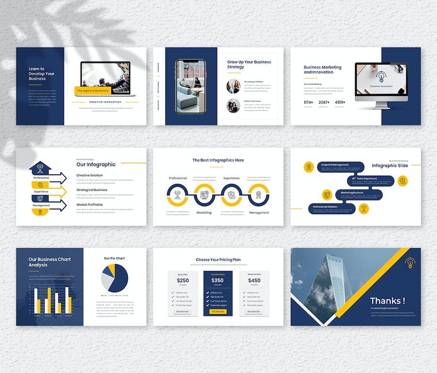 企业机构业务服务展示PPT演示模板 - 顶尖PPT