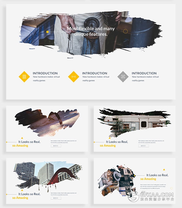 120页简约商务多用途PPT模板 - 顶尖PPT