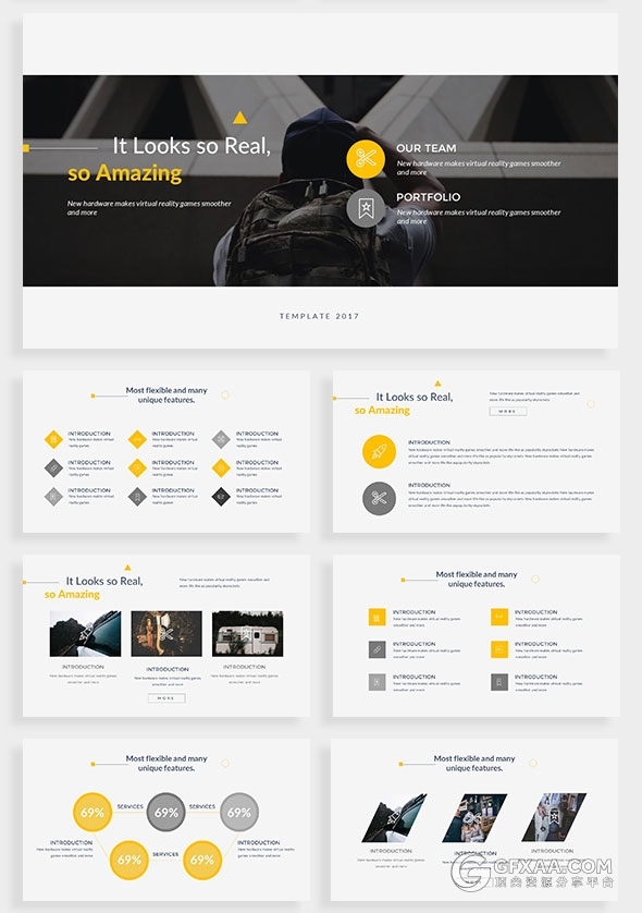 120页简约商务多用途PPT模板 - 顶尖PPT