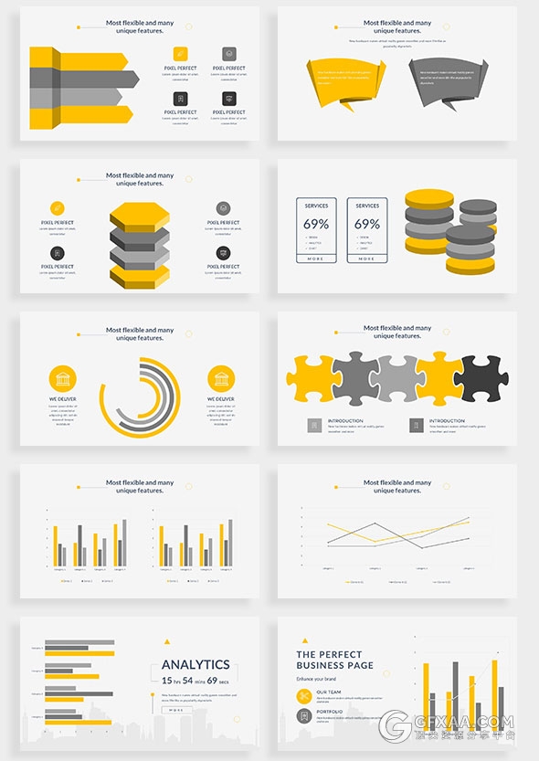 120页简约商务多用途PPT模板 - 顶尖PPT