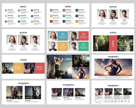 100页简约大气商务通用keynote模板 - 顶尖PPT