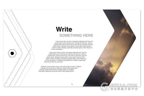 六边形组合创意简约PPT模板 - 顶尖PPT