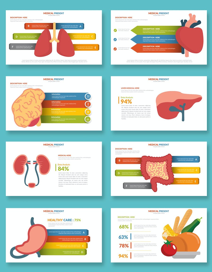 医院网络宣传推广插画图形PPT模板 - 顶尖PPT