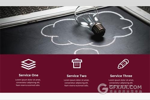 120多页酒红色简约大气商务PPT模板 - 顶尖PPT