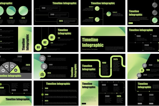 创意时间轴流程图PPT模板 - 顶尖PPT