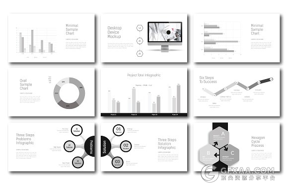 75页简约文艺风格keynote画册模板 - 顶尖PPT