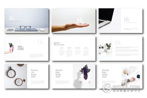 75页简约文艺风格keynote画册模板 - 顶尖PPT