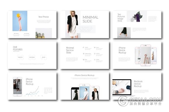 75页简约文艺风格keynote画册模板 - 顶尖PPT