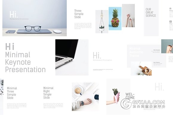 75页简约文艺风格keynote画册模板 - 顶尖PPT