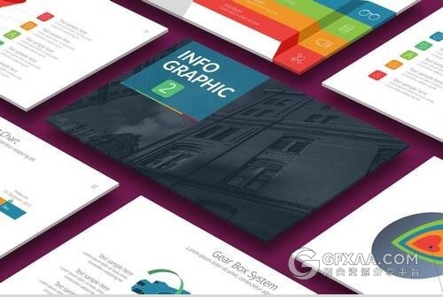 160多页扁平化多色图形图标商务keynote模板 - 顶尖PPT