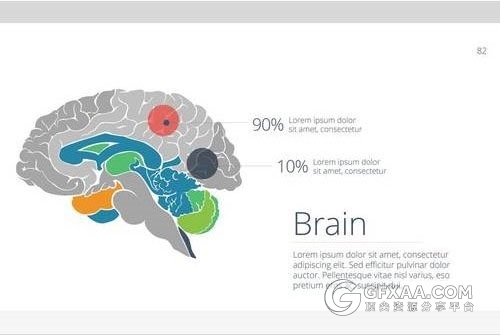 160多页扁平化多色图形图标商务keynote模板 - 顶尖PPT