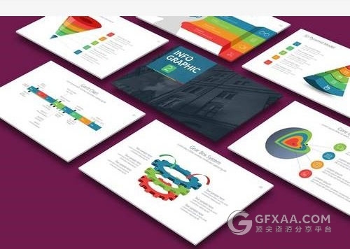 160多页扁平化多色图形图标商务keynote模板 - 顶尖PPT