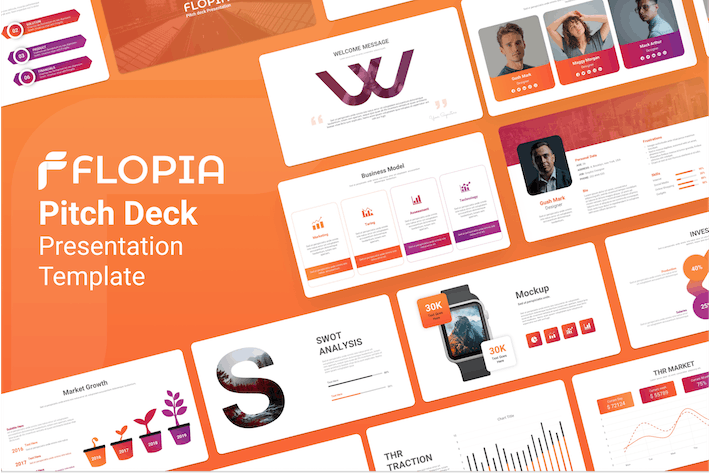 欧美商务风格SWOT分析PPT模板 - 顶尖PPT