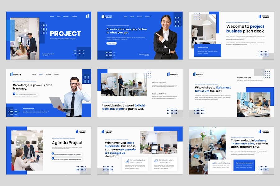 企业项目管理策划推介运营方案展示规划PPT模板 - 顶尖PPT