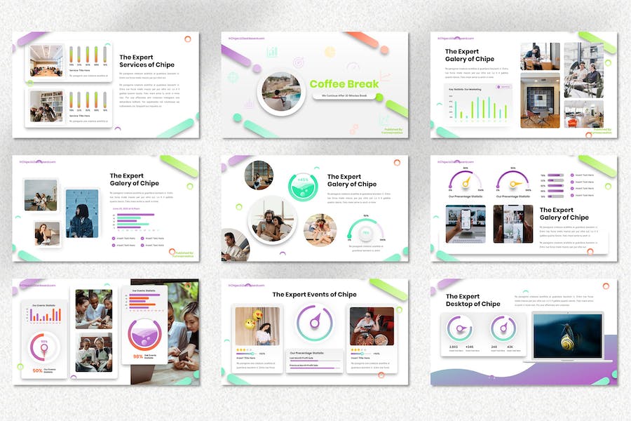 工作计划总结数据分析PPT模板 - 顶尖PPT