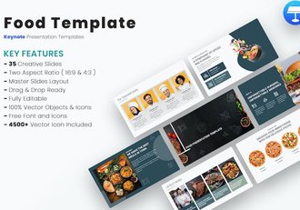 食品品牌推介营销方案Keynote模板 - 顶尖PPT