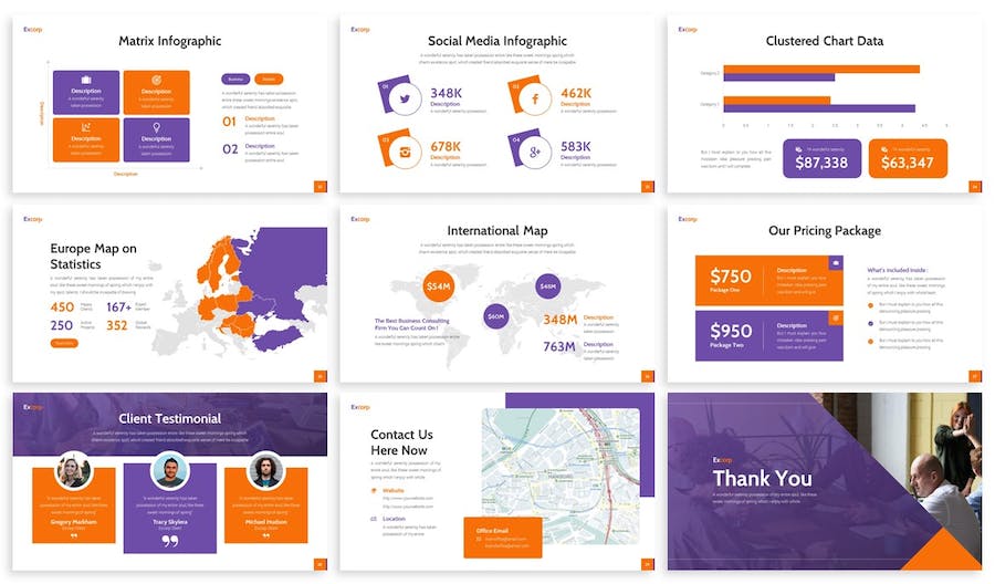 商务咨询工作项目展示业务合作PPT模板 - 顶尖PPT