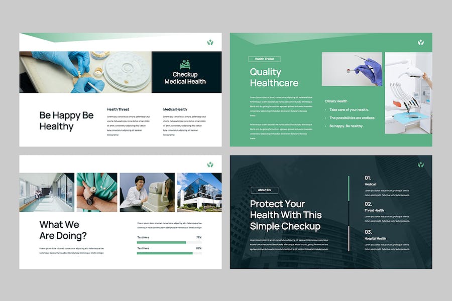 医疗健康保健行业PPT模板 - 顶尖PPT