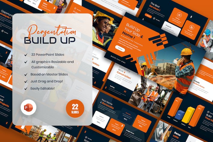 建筑施工地产行业PowerPoint演示文稿 - 顶尖PPT