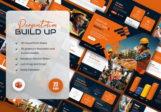 建筑施工地产行业PowerPoint演示文稿 - 顶尖PPT