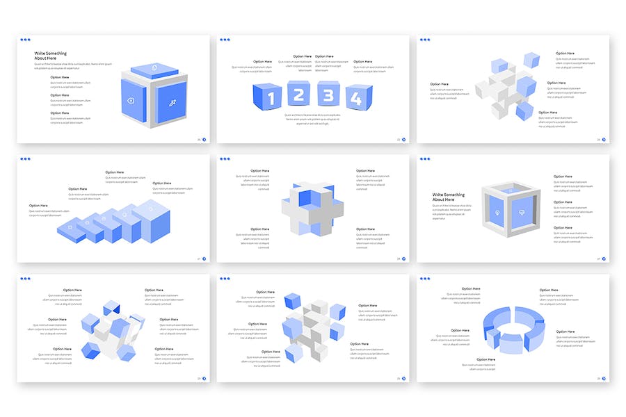 3D立体金字塔图形PPT模板 - 顶尖PPT