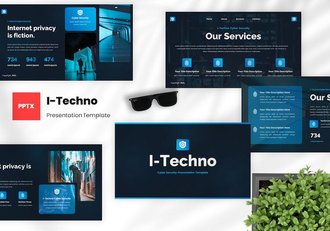 网络安全技术应用解决方案PPT模板 - 顶尖PPT