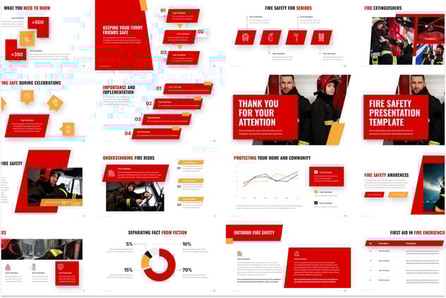 消防安全演示教学课件PPT模板 - 顶尖PPT