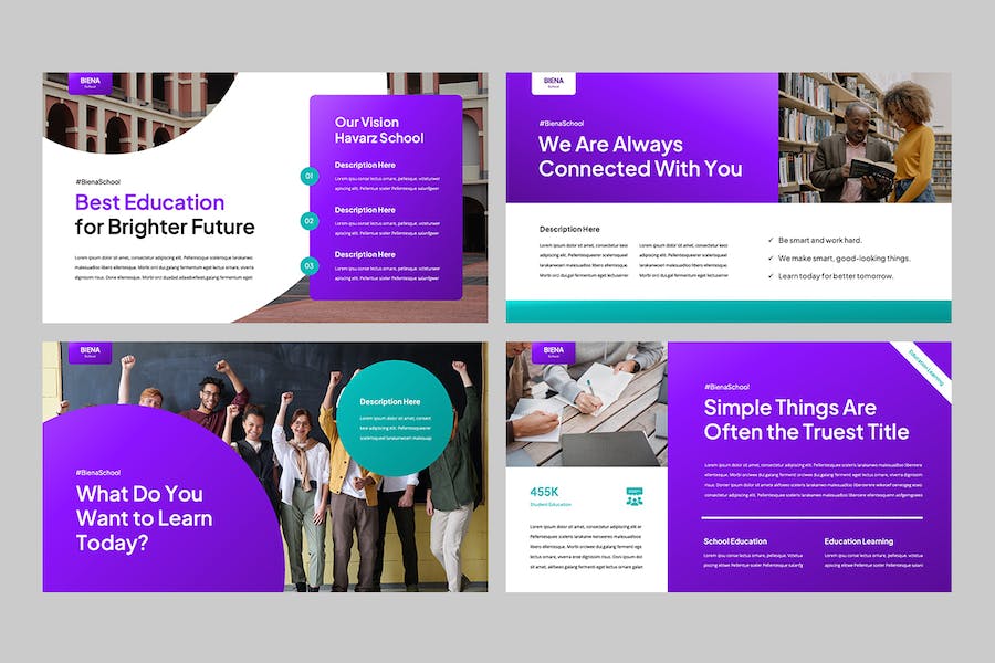 学校教育招生宣传政策介绍Keynote模板 - 顶尖PPT