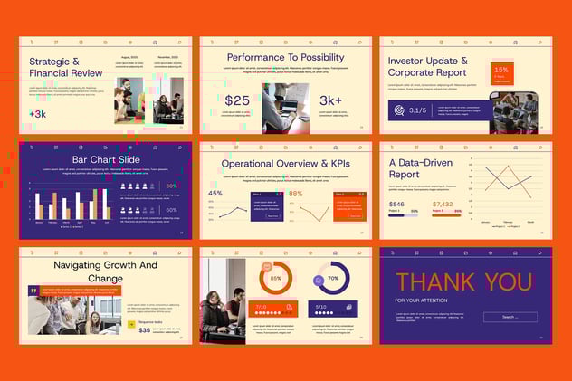 企业公司年度财务工作总结报告PPT模板 - 顶尖PPT