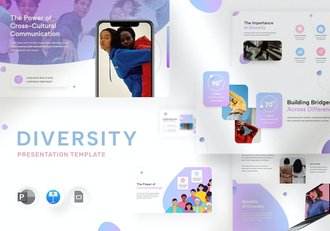多样性包容主题建设Keynote模板 - 顶尖PPT