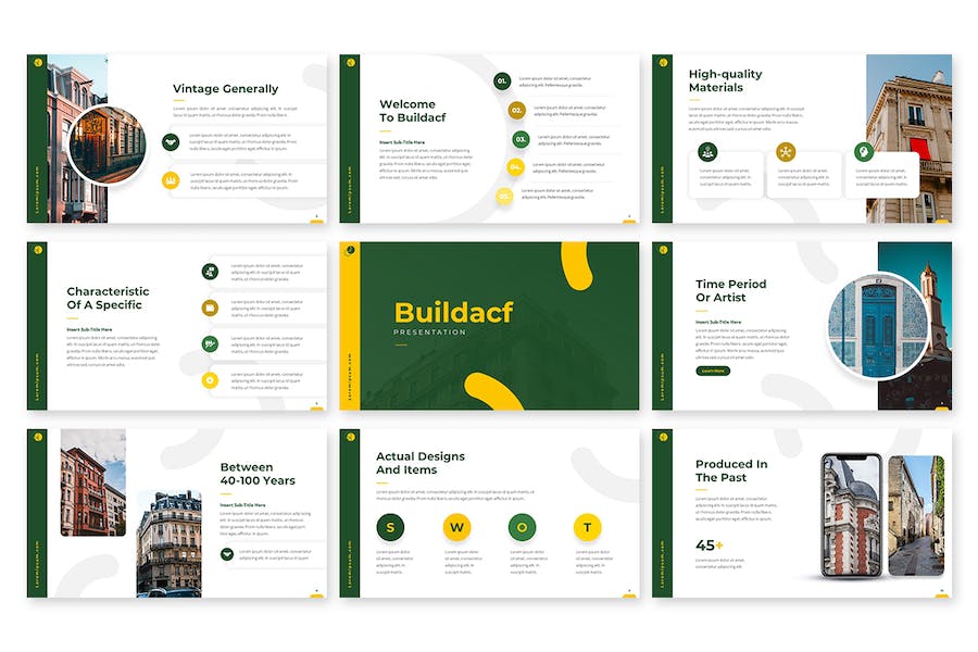 欧式古典建筑介绍keynote模板 - 顶尖PPT