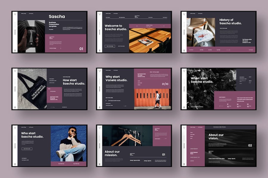 时尚潮流品牌产品展示Keynote模板 - 顶尖PPT