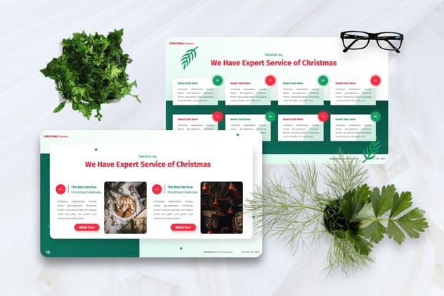 圣诞节主题演讲推介Keynote模板 - 顶尖PPT