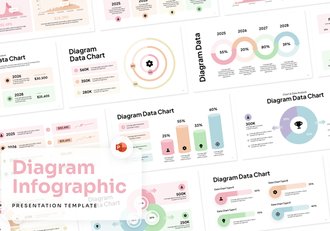 多用途数据图表演示PPT模板 - 顶尖PPT