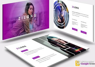 30页5种配色精美商务多用途Google slides模板 - 顶尖PPT