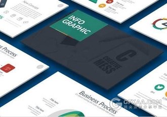 170多页高端大气多种配色图表组合keynote模板 - 顶尖PPT